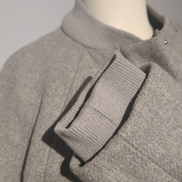 TU Branded crew neck grey coat - Picture 4 of 15